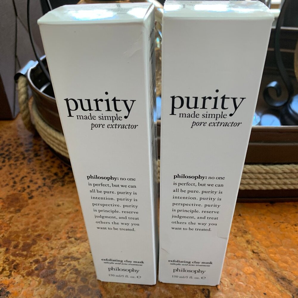 Philosophy Purity made Simple Exfoliating Clay Mask 2 for the price of one box